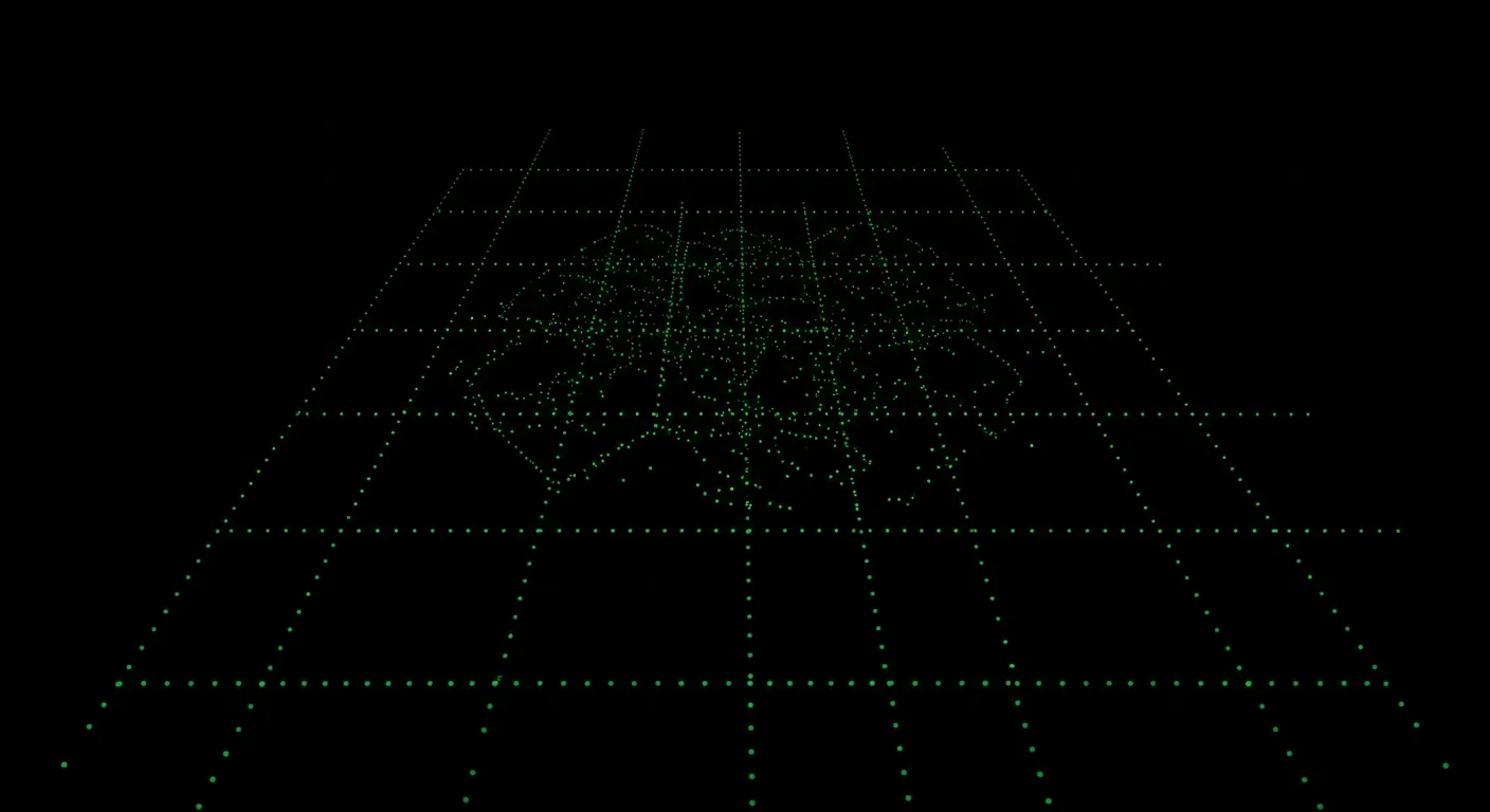 Fond abstrait scan LiDAR