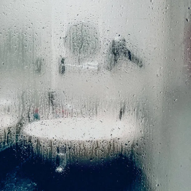 Condensation et givre sur une vitre — pathologie hygrothermique