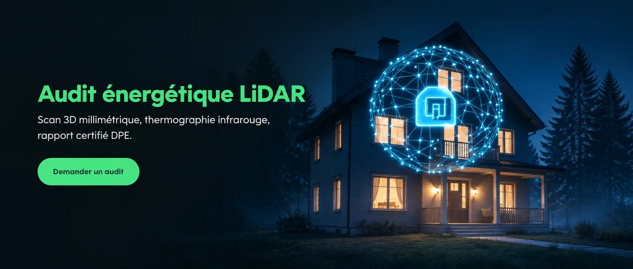Illustration d’une maison et de son analyse numérique